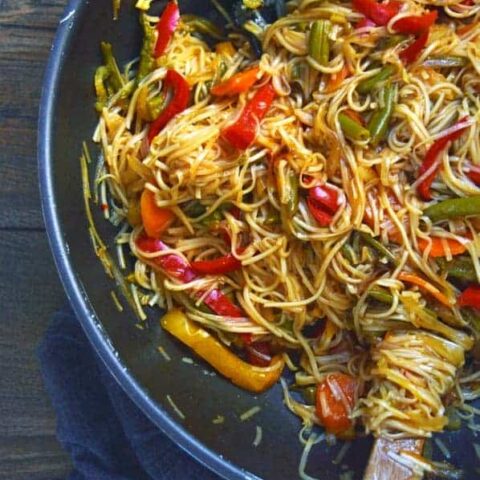 Stir fried vegetable noodles