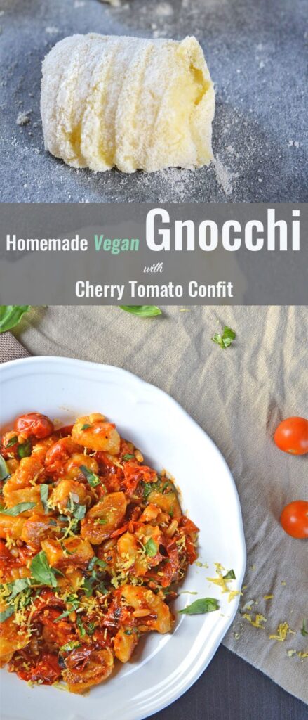 Homemade vegan gnocchi pin