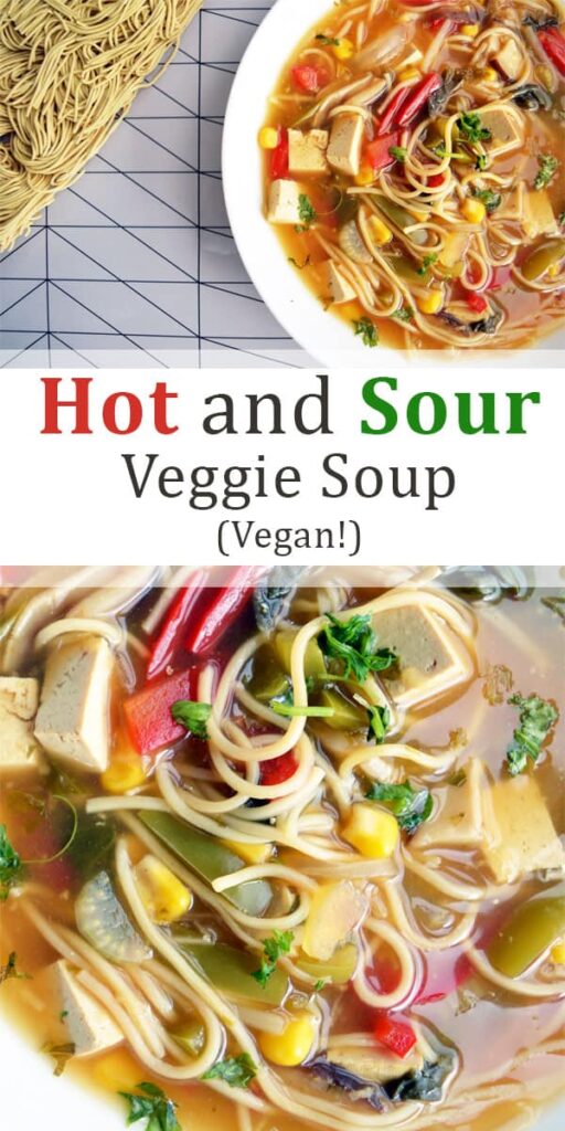 Vegan Hot and Sour soup pin