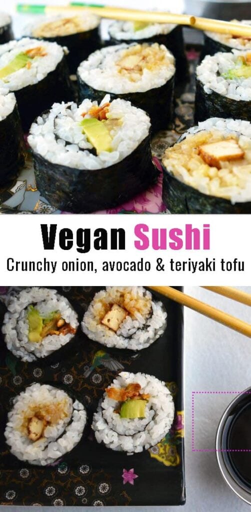 vegan sushi pin