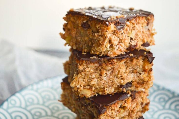 Easy Soft Chocolate Salted Flapjacks