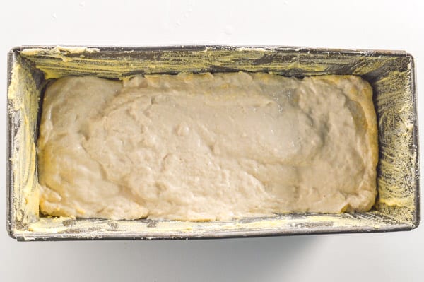 dough in a tin
