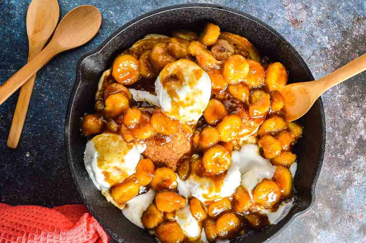 6minute Vegan Banana Foster Recipe The Fiery Vegetarian