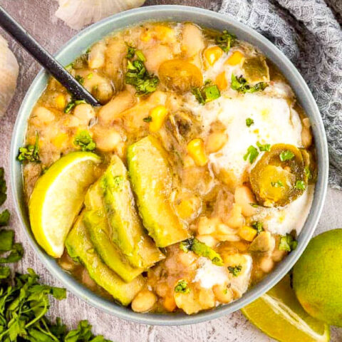 Creamy Vegetarian White Chili-image