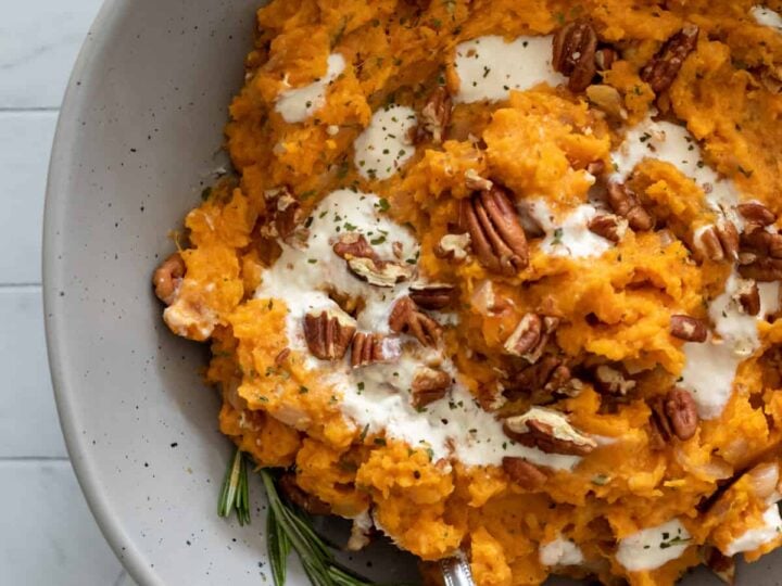 Image for Savory Vegan Mashed Sweet Potatoes