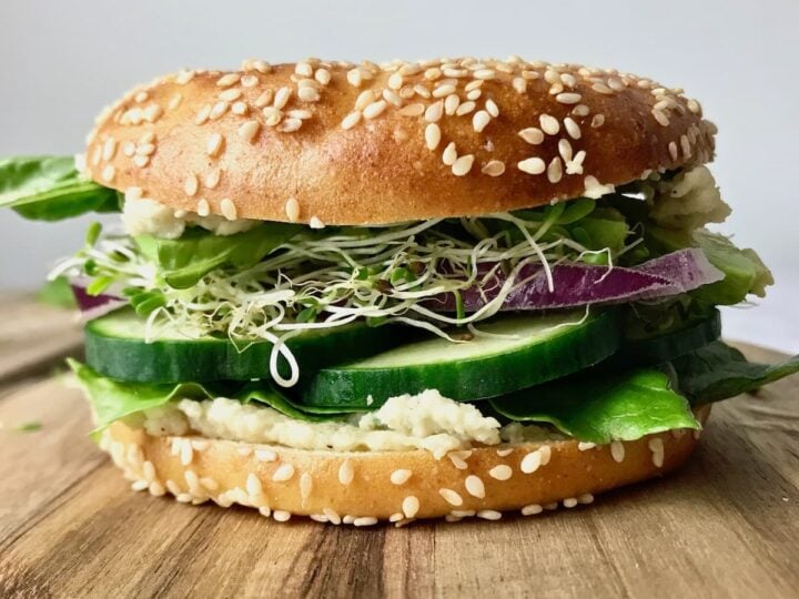 Image for Vegan Cream Cheese Bagel Sandwich
