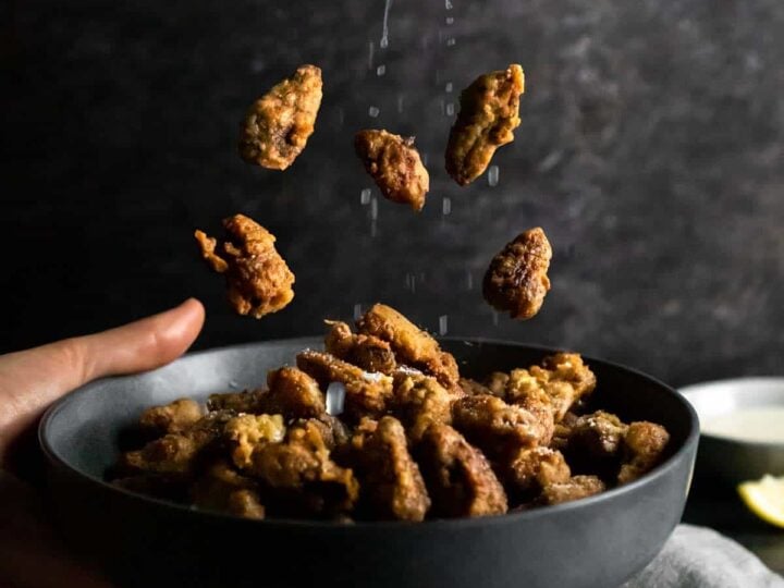 Image for Fried Morels & Lemon Crema (How to Fry Morel Mushrooms)