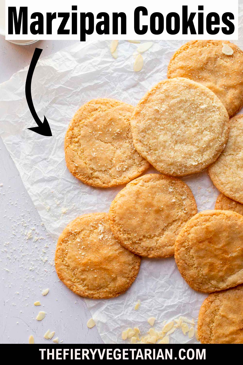 Easy Marzipan Cookies The Fiery Vegetarian