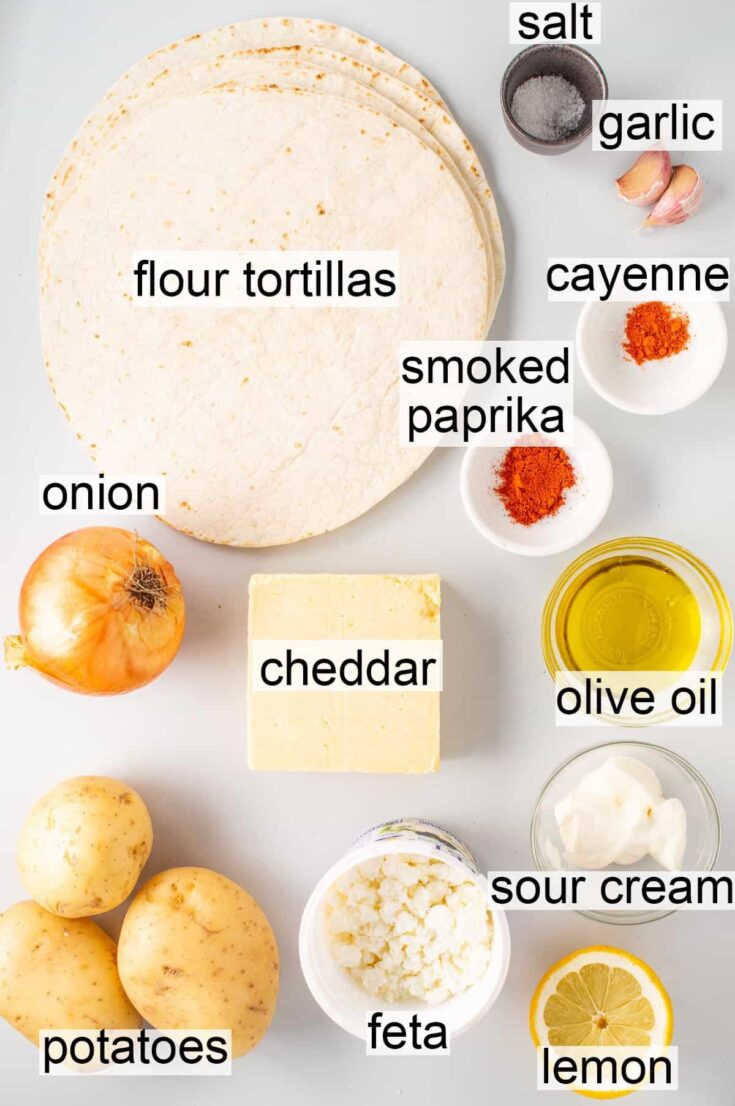 Easy Quesadillas de Papa The Fiery Vegetarian