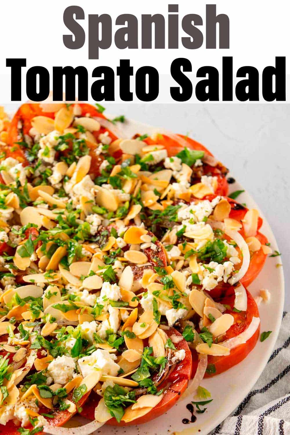 Quick Spanish Tomato Salad - The Fiery Vegetarian