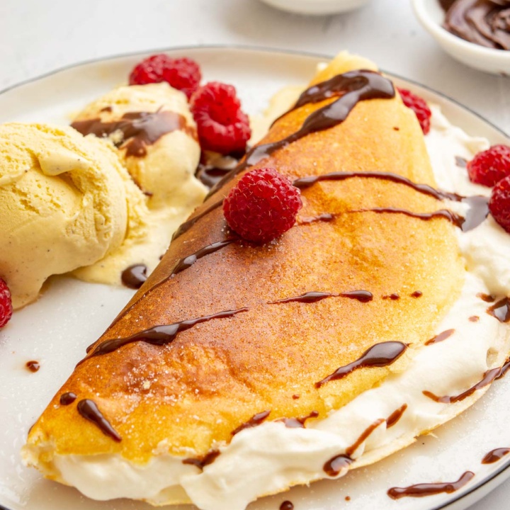One-ingredient crepe! (TikTok recipe) - The Fiery Vegetarian