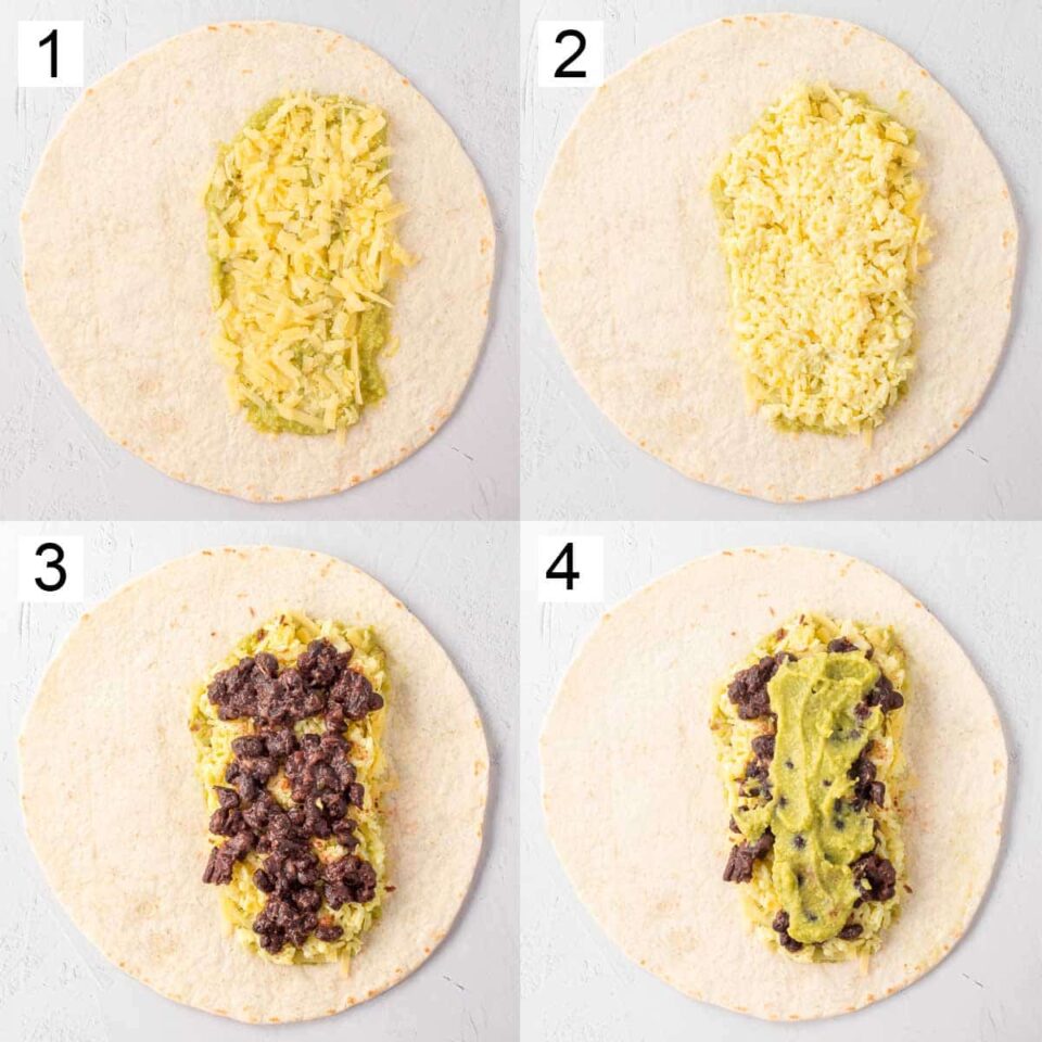 Easy Guacamole Burrito The Fiery Vegetarian