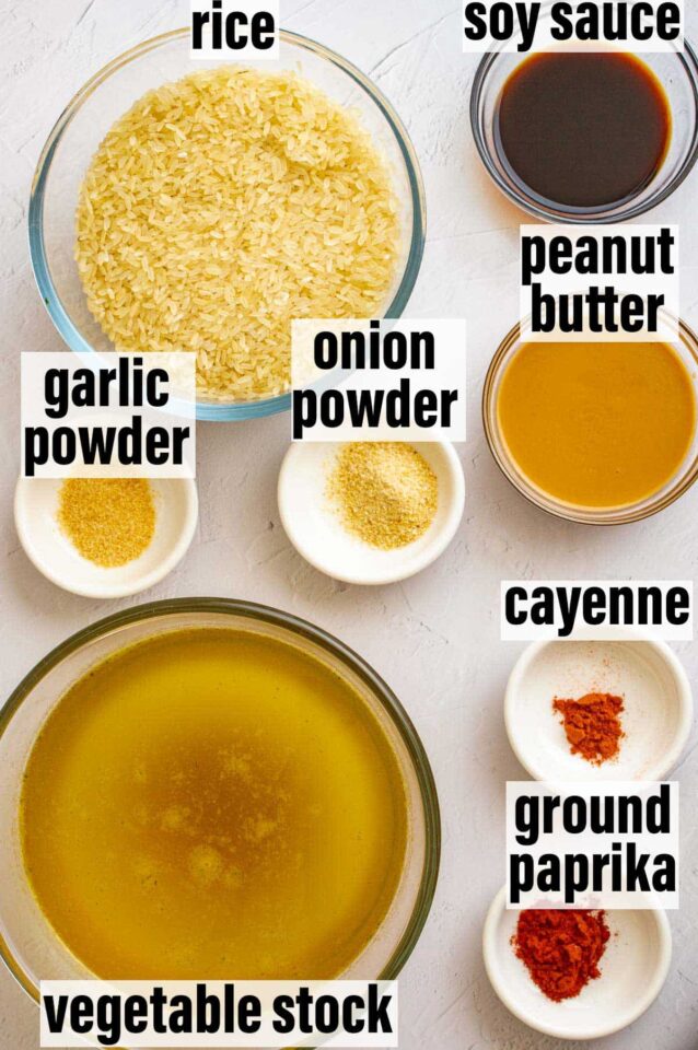 Easy Peanut Butter Rice The Fiery Vegetarian