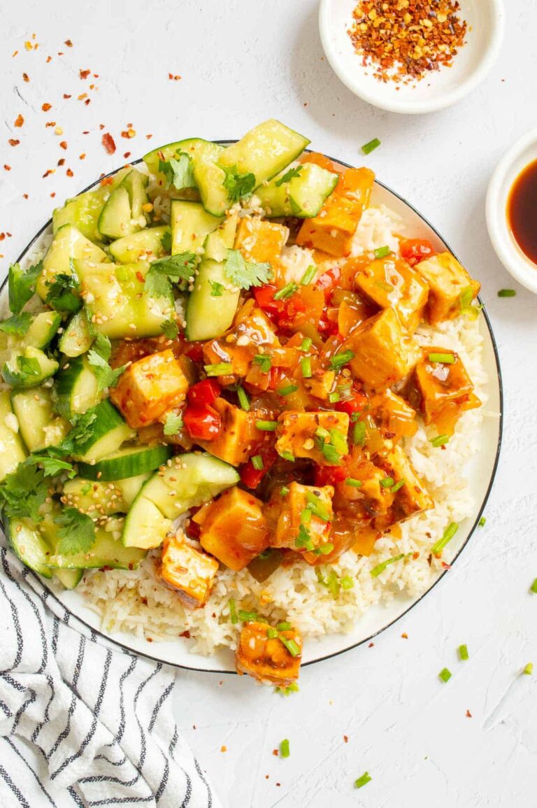 Easy Chili Garlic Tofu The Fiery Vegetarian