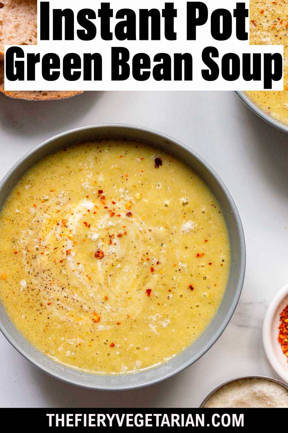 Creamy Instant Pot Green Bean Soup The Fiery Vegetarian